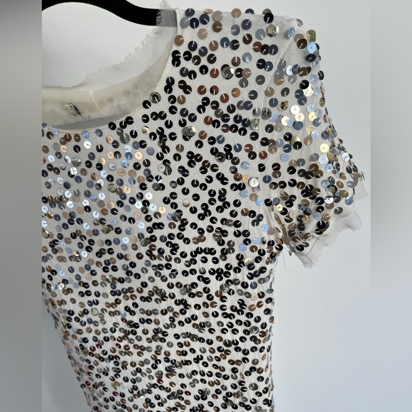 White sequin blouse - Picture 3 of 3